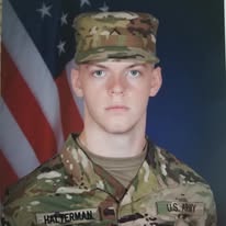 Drew in his U.S. Army uniform