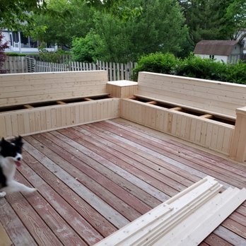 Custom deck built by Handyman Drew
